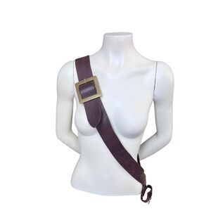 Brown Leather Crossbody Pirate/1700’s Baldric with Buckle